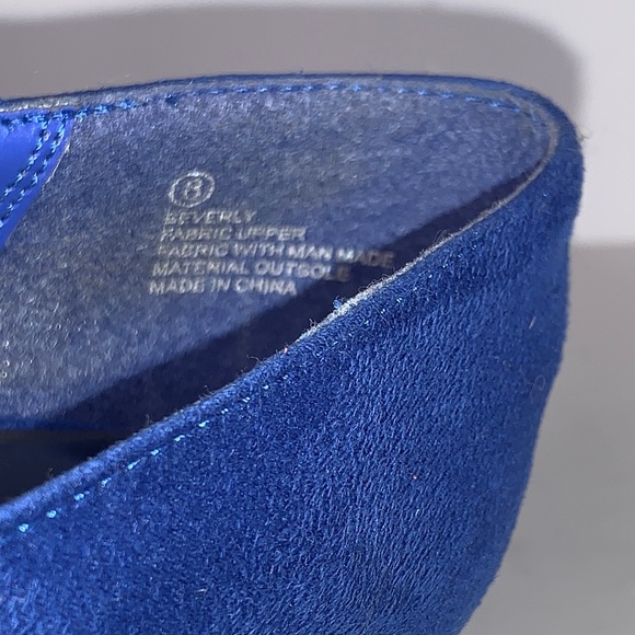 Beverly Blue Suede Pumps Size 8 Charlotte Russe - Picture 11 of 16